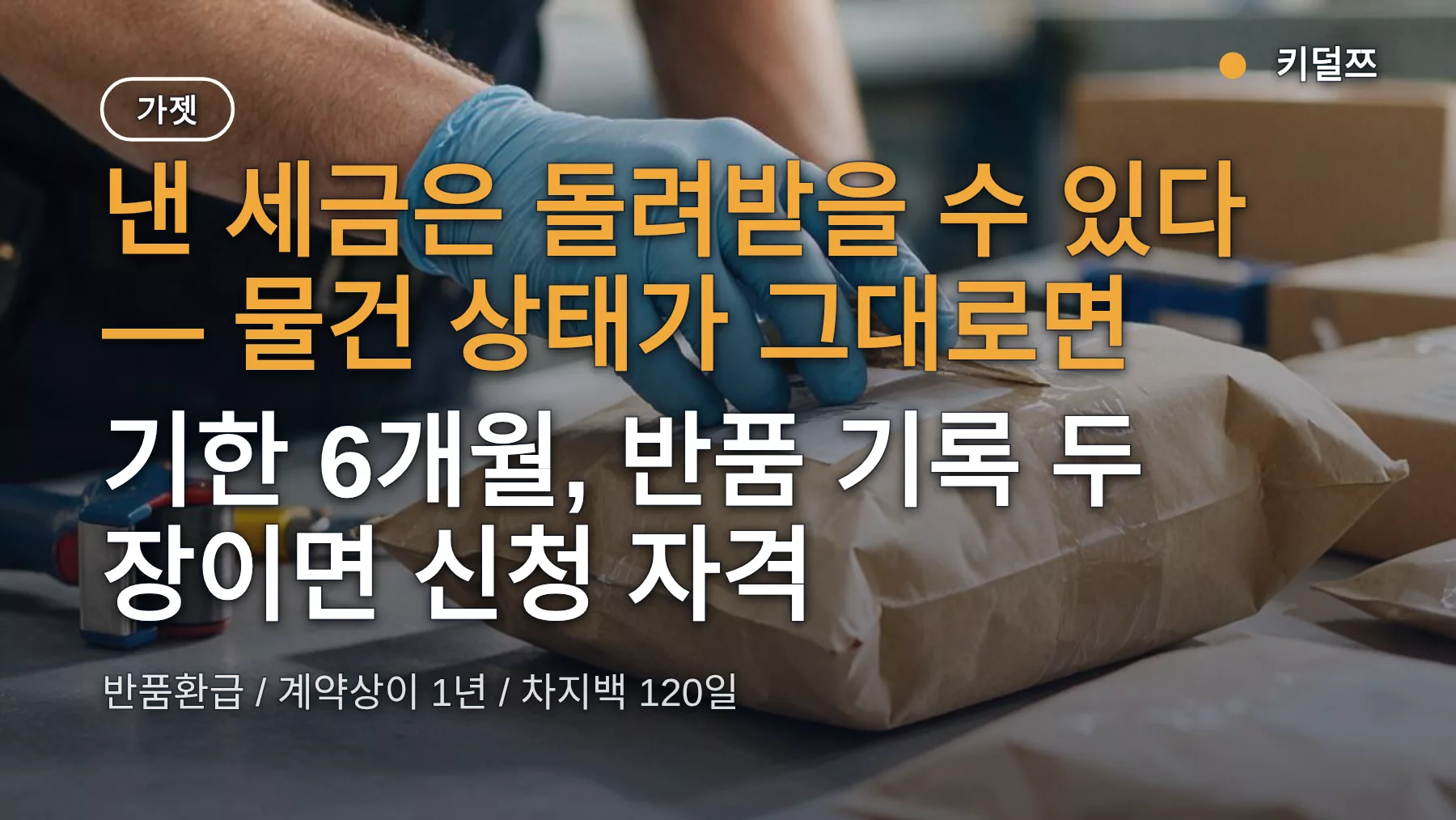해외직구 관세 환급, 수입신고 수리일부터 6개월 이내 반품이 기한
