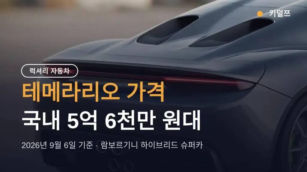 테메라리오 가격 국내 5억6천대, 907마력 V8 하이브리드 사양 총정리