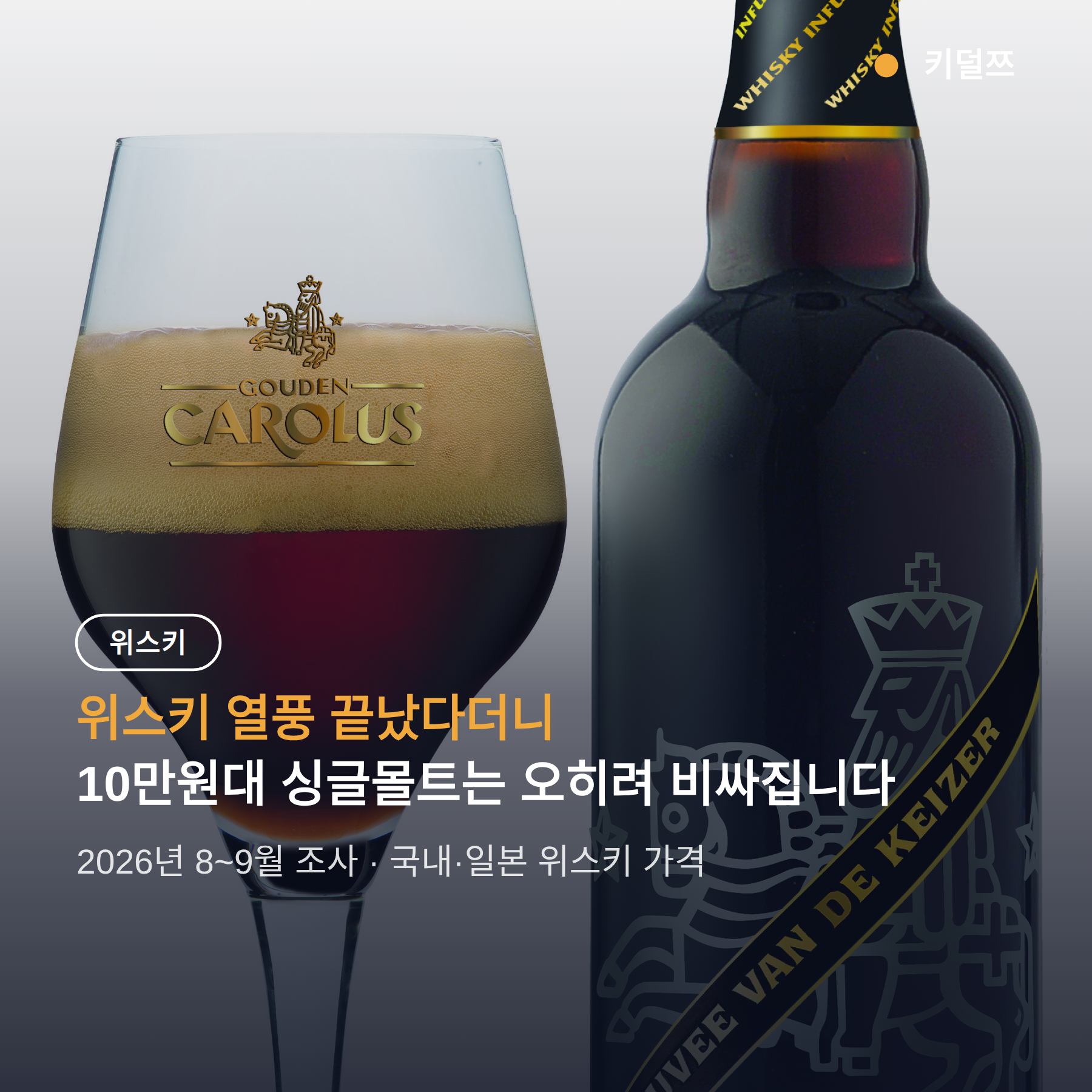 위스키 고급화 가격, 10만원대 싱글몰트 상승 이유