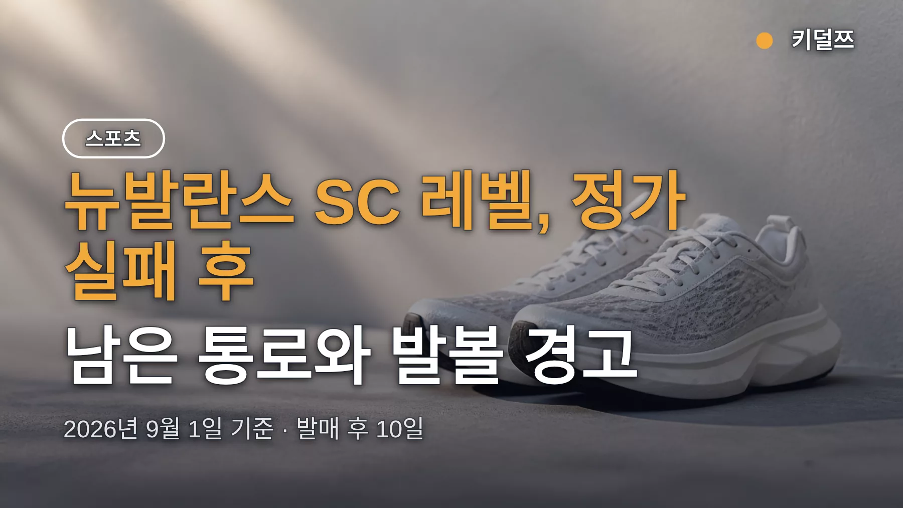 뉴발란스 SC 레벨 구매, 정가 실패 후 남은 통로와 발볼 경고